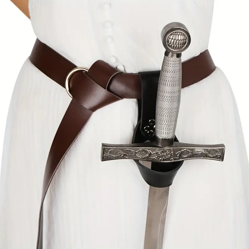 Cosplay Prop Dagger - حزام فايكنج جلدي عتيق للعب الأدوار