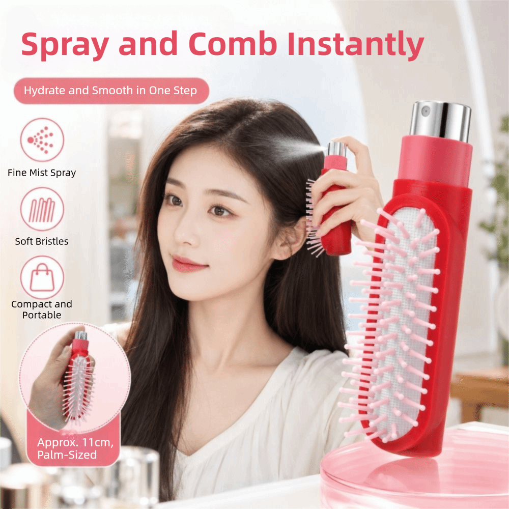 Hair Spray Color - فرشاة تدليك الشعر بالرش القابلة لإعادة