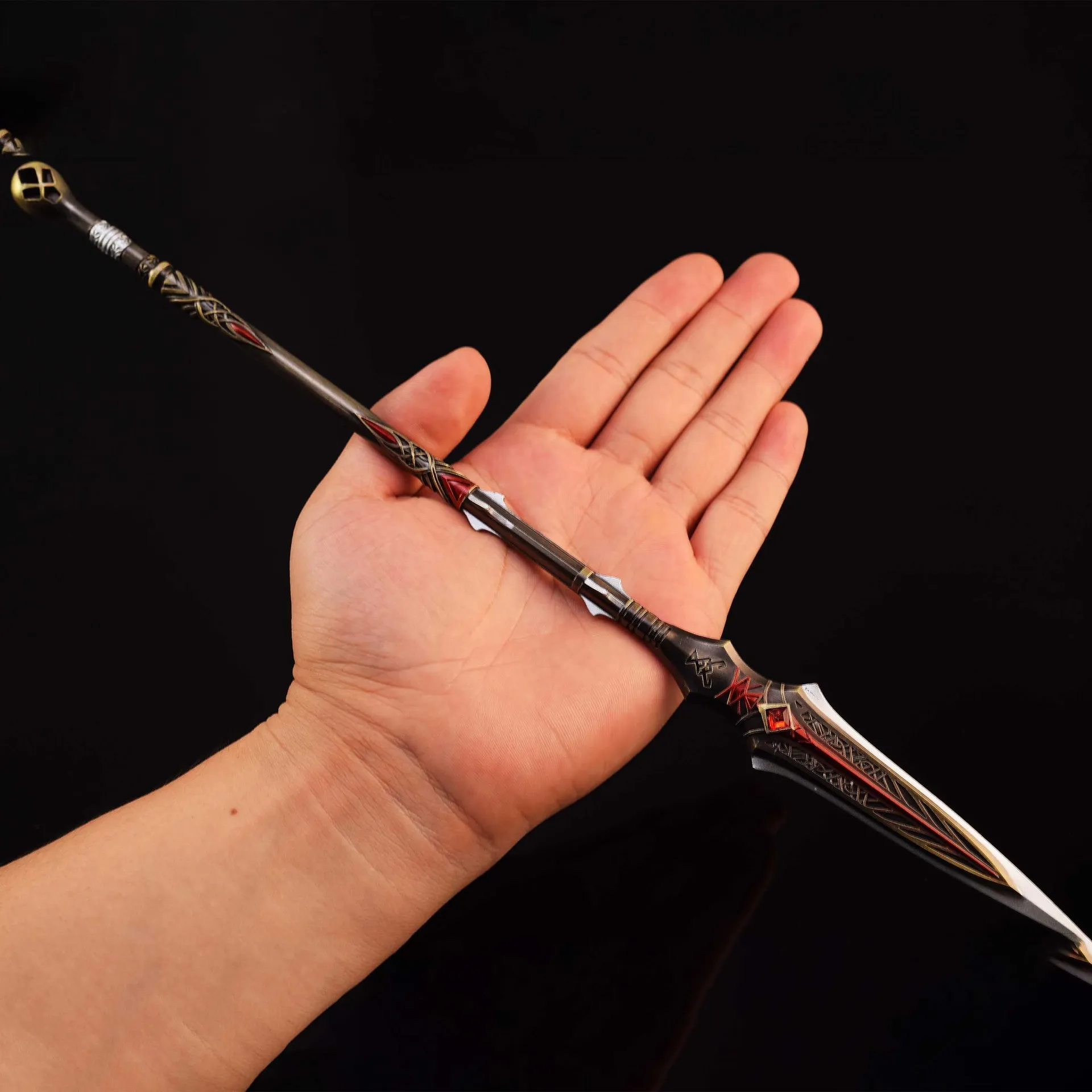 Cosplay Prop Dagger - 35 سنتيمتر Depnier الرمح كراتوس الرمح