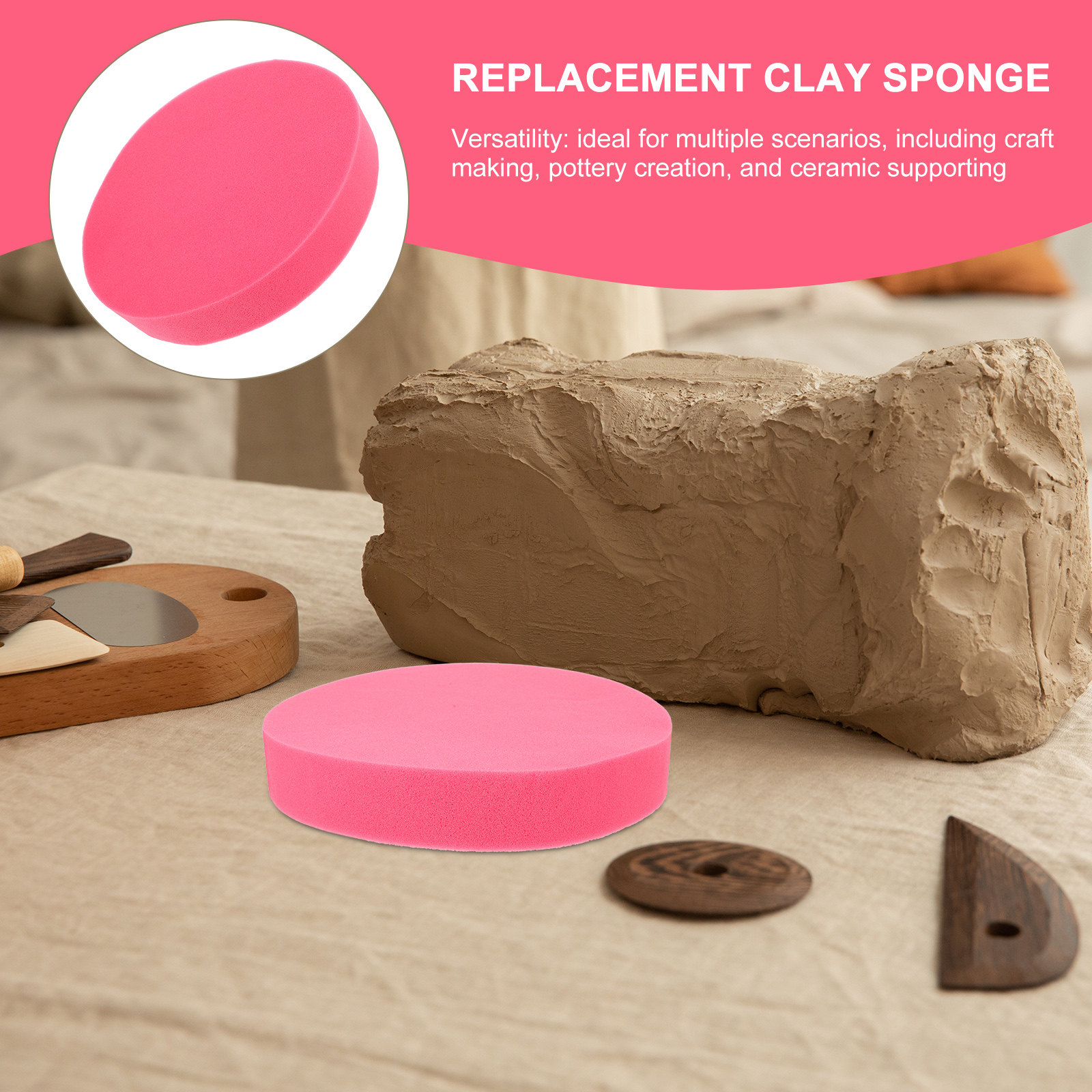 وسادة إسفنجية للفخار مقاس 13.5 - مراجعة Foam Clay Sculpt وسعره