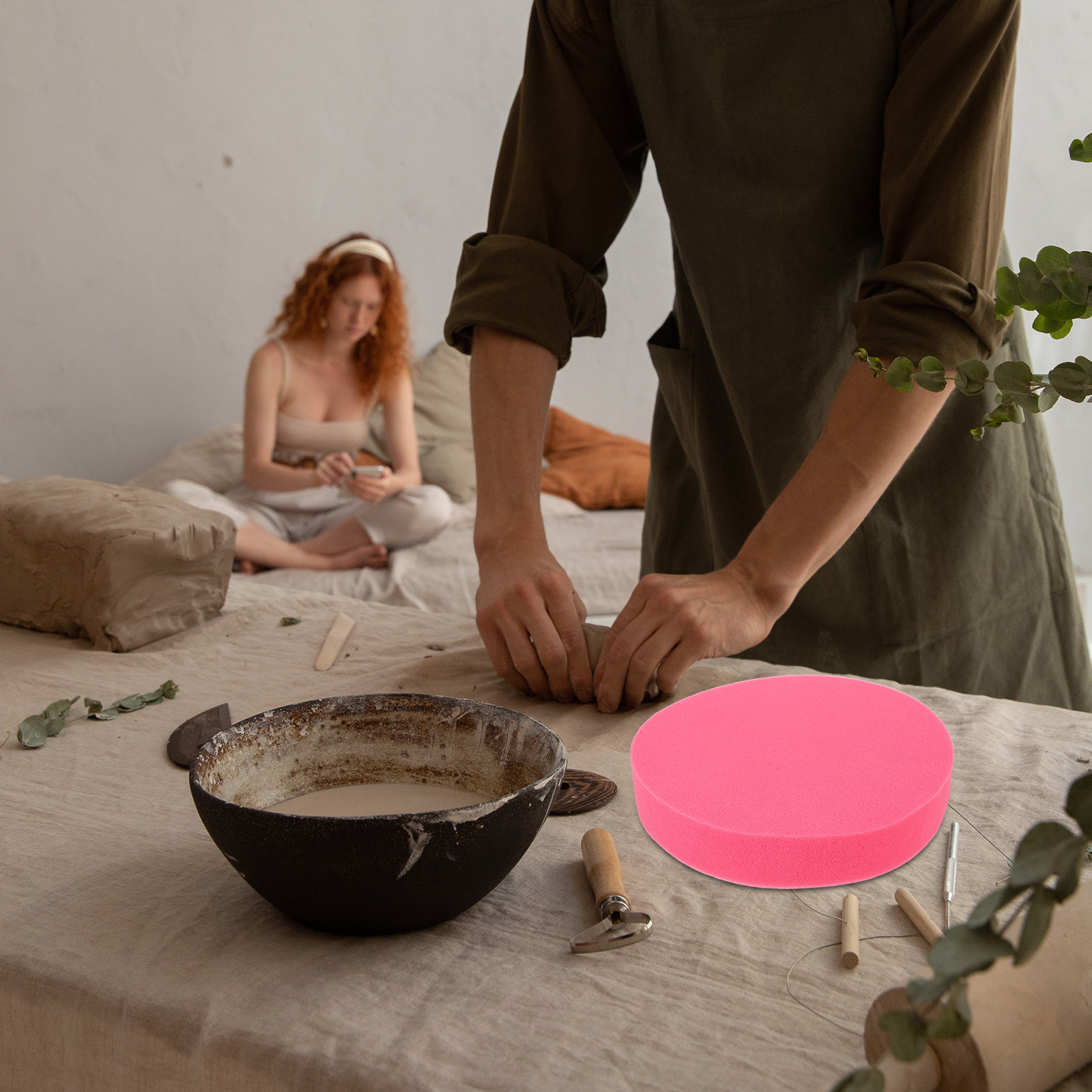 وسادة إسفنجية للفخار مقاس 13.5 - مراجعة Foam Clay Sculpt وسعره