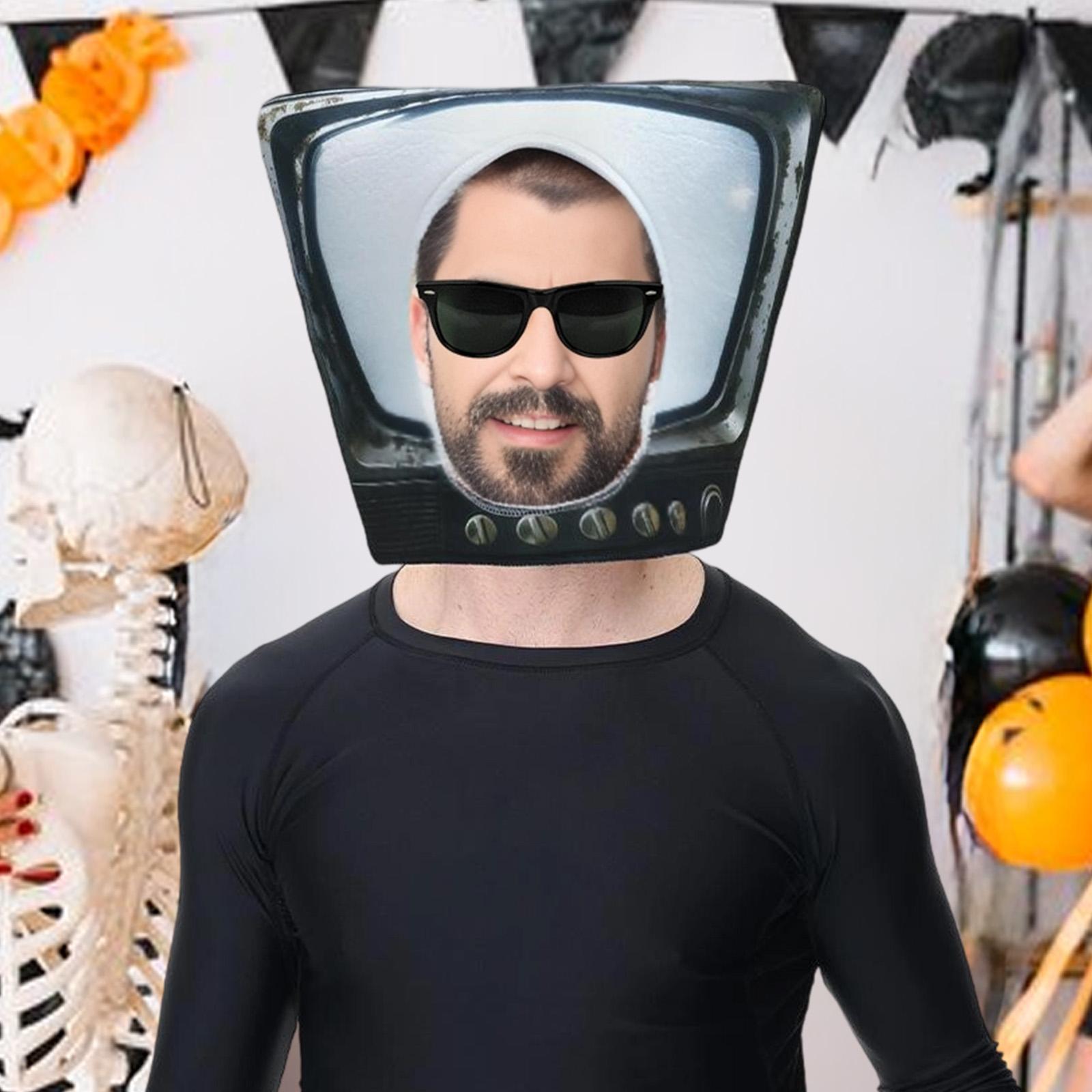 قبعة قناع تلفزيون مبتكرة ولطيف - مراجعة Cosplay Prop وسعره